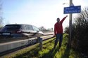 První kilometrovník v České Lípě slibuje dosáhnout centra Prahy po 84 kilometrech