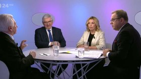 Debata o důchodech v Otázkách Václava Moravce: Jiří Rusnok, Richard Hindls a Danuše Nerudová (19.2.2023)