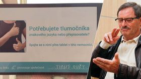 Sušická nemocnice umožňuje neslyšícím spojit se online s tlumočníkem.