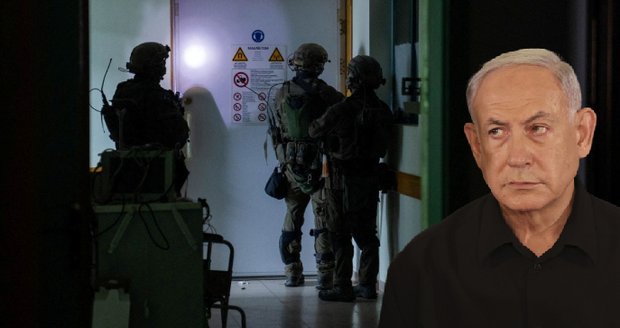 Netanjahu: Vstoupili jsme do nemocnice v Gaze i kvůli rukojmím. Našli tělo 19leté vojačky