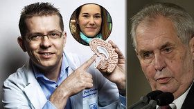 Zeman jmenoval profesory. Mezi nimi je i neurochirurg Netuka, který operoval například Šárku Strachovou (dříve Záhrobskou).