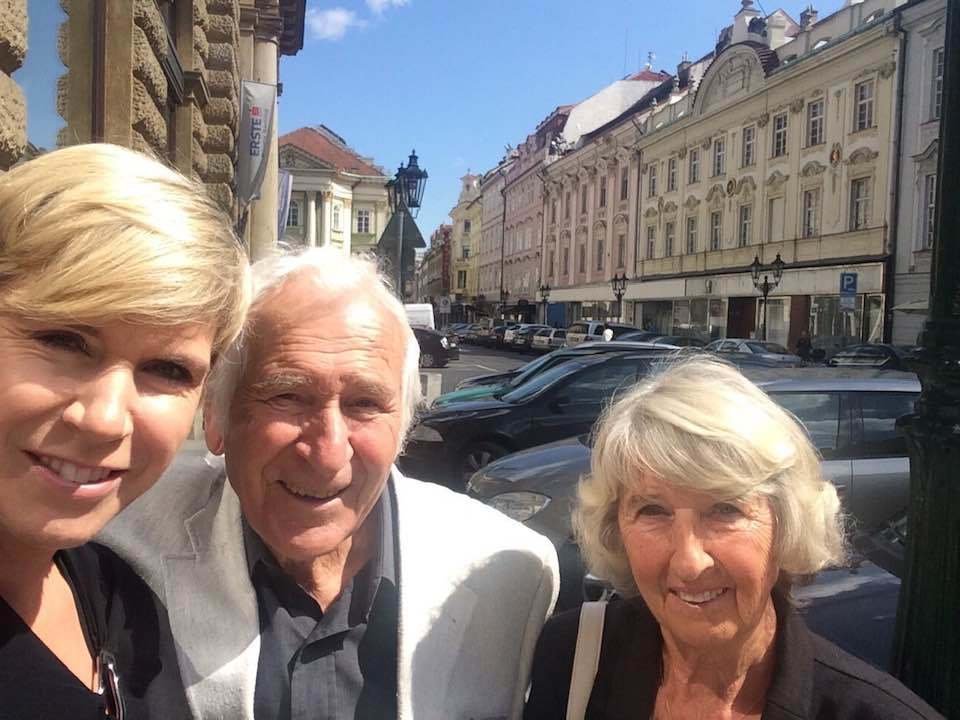 Kateřina Neumannová s rodiči
