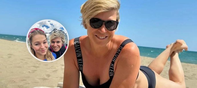 Sexy »padesátka« Kateřina Neumannová na pláži. Dcera Lucie: To bude nápadníků!