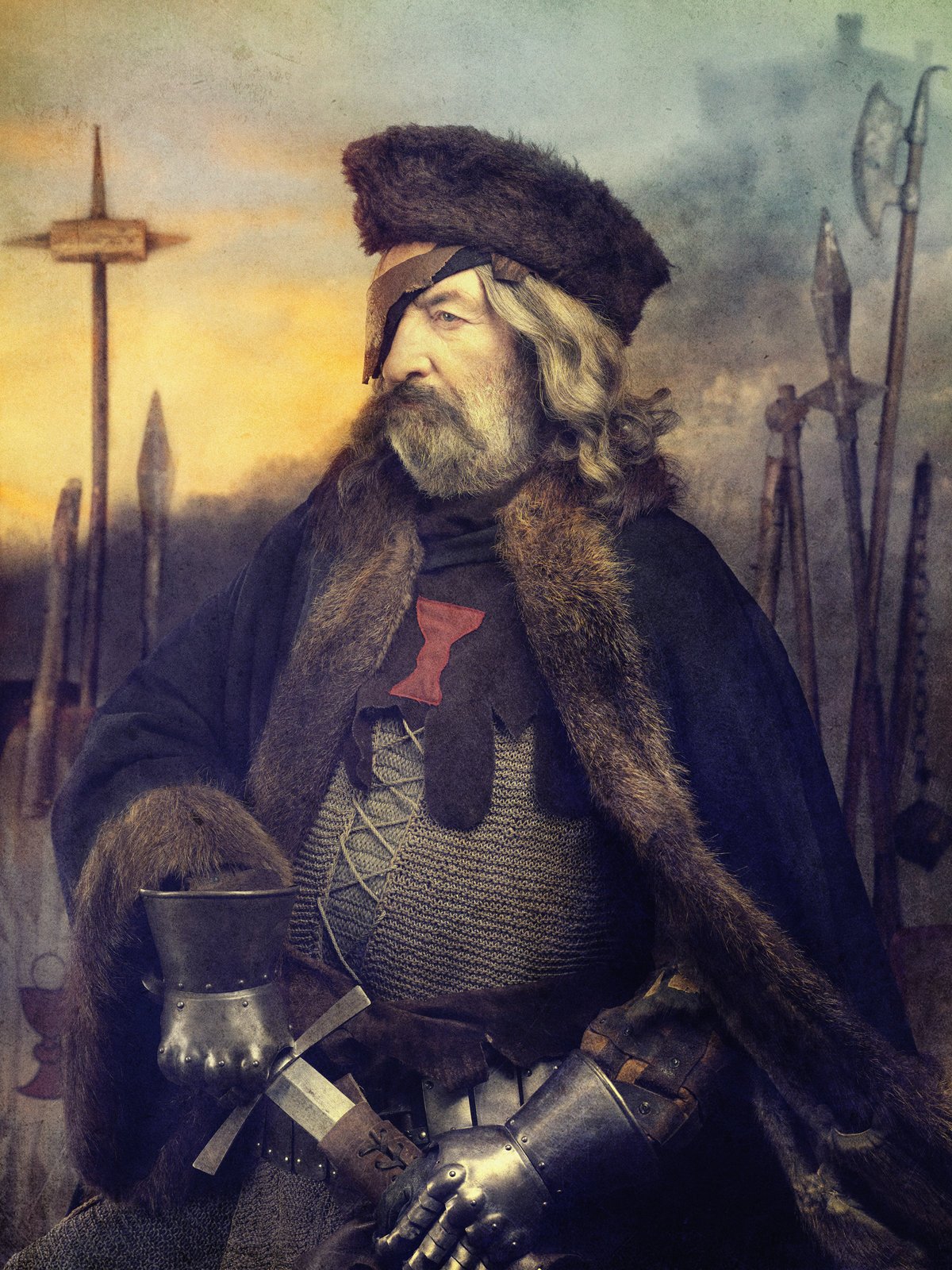 Bolek Polívka (65) – Jan Žižka Neporazitelný husitský vojevůdce, který v dětství přišel o oko. Na druhé oslepl během obléhání hradu Rabí.