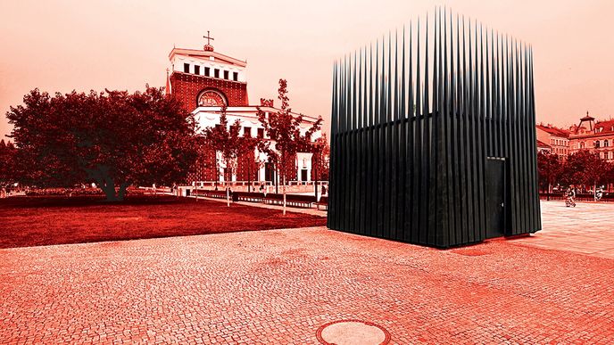 Nový špičatý výdech na náměstí Jiřího z Poděbrad Nový špičatý výdech na náměstí Jiřího z Poděbrad