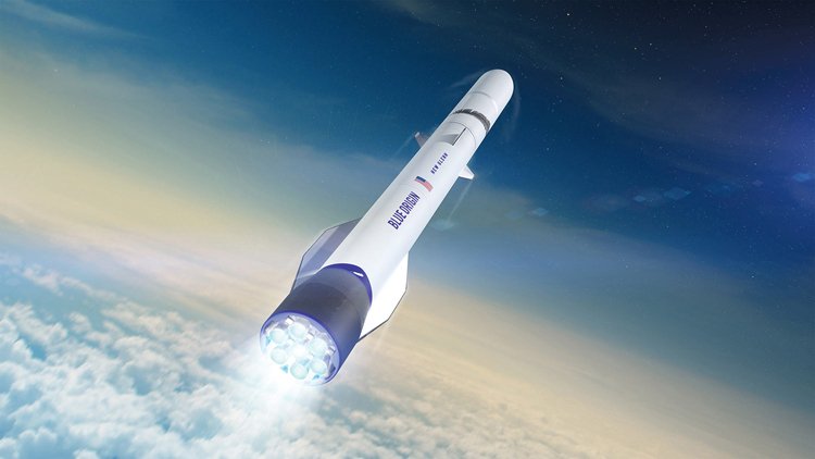 Raketu New Glenn staví i Blue Origin podnikatele Jeffa Bezose.