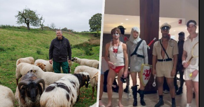 Aktivista zachraňuje ovce před porážkou.