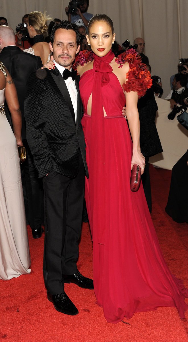 Zpěvačka a herečka Jennifer Lopez s manželem, hercem Marcem Anthonym