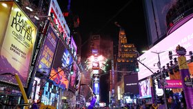 Novoroční oslavy na Times Square v New Yorku