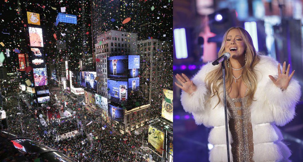 Silvestrovské oslavy v New Yorku a zpěvačka Mariah Carey