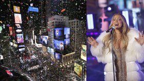 Silvestrovské oslavy v New Yorku a zpěvačka Mariah Carey