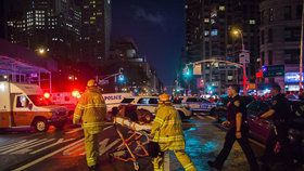 Exploze bomby na Manhattanu si vyžádala desítky zraněných