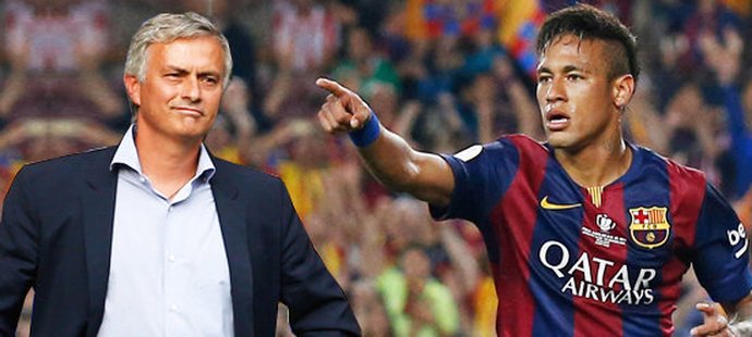 Trenér Chelsea José Mourinho chystá nákupy, hvězdu Barcelony Neymara zase lákají United