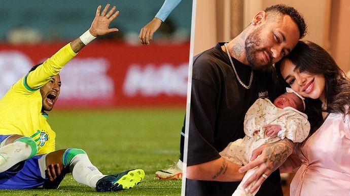 Trpící Neymar.