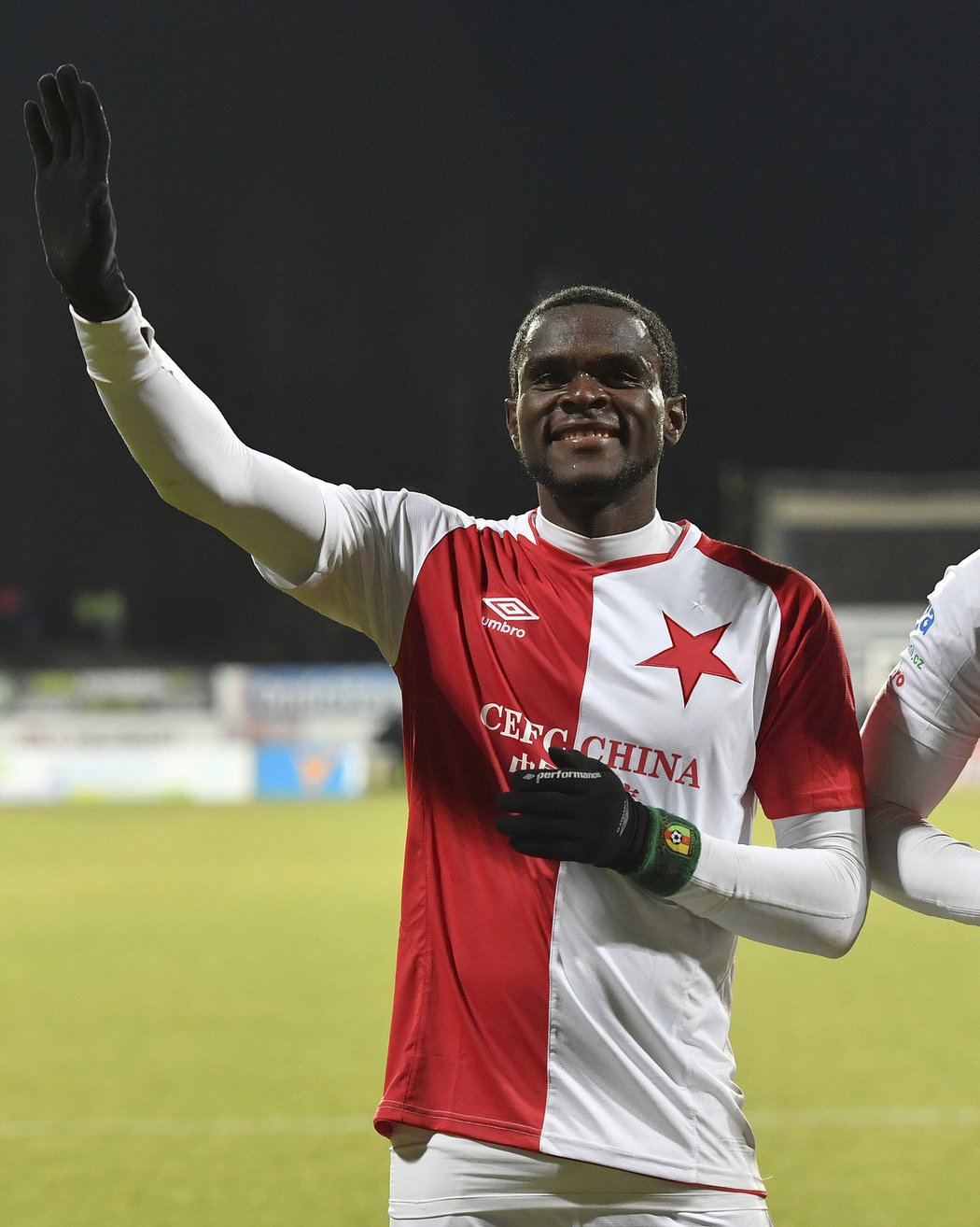 Záložník Slavie Michael Ngadeu dal v Příbrami hattrick