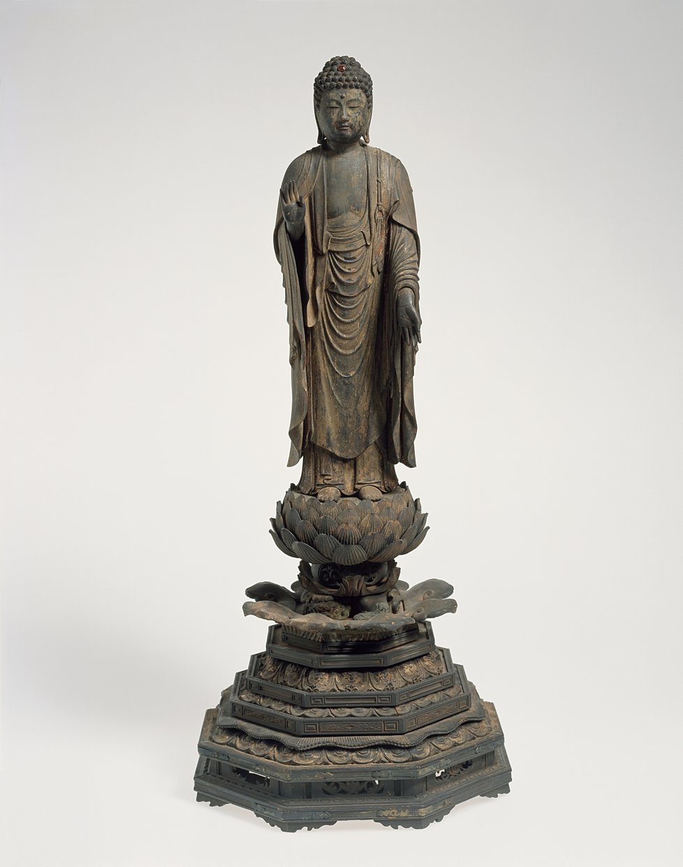 Šaka Njorai, historický Buddha Šákjamuni, Japonsko, období Kamakura, kolem 1300