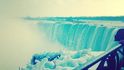 Krása zamrzlých Niagarských vodopádů
