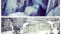 Krása zamrzlých Niagarských vodopádů