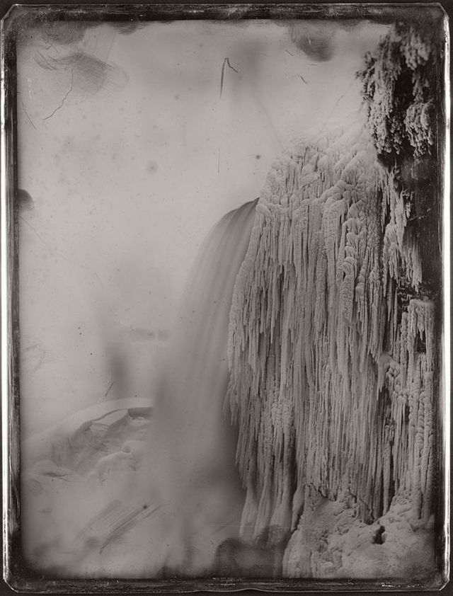 Niagarské vodopády v roce 1850.