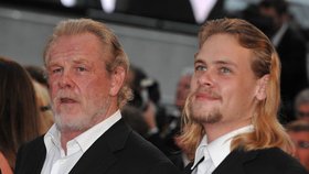 Nick Nolte se svým synem na festivalu v Cannes