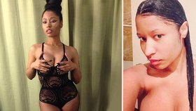 Přirozená krása bez šminek: Nicki Minaj se ukázala nahá ve sprše!