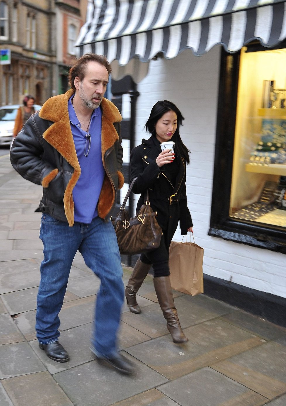 Nicolas Cage spolu s bývalou manželkou Alice Kim