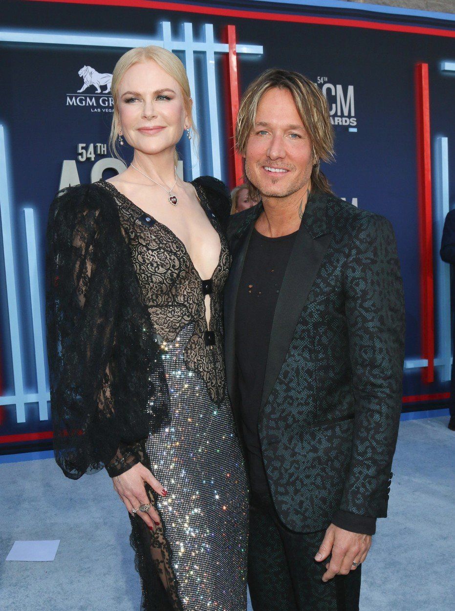 Nicole Kidman s manželem Keithem Urbanem na ACM Awards