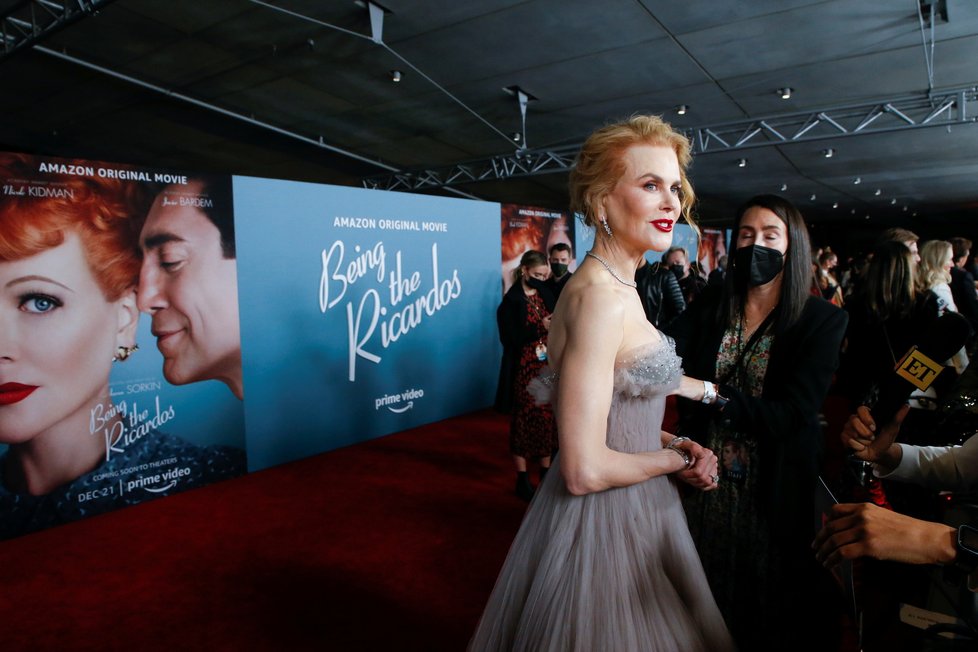 Nicole Kidman na premiéře filmu Being the Ricardos