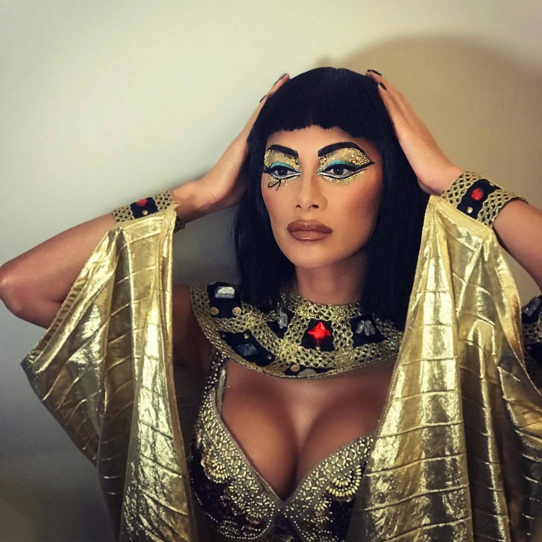 Nicole Scherzinger (39) se na Halloween převlékla za Kleopatru.