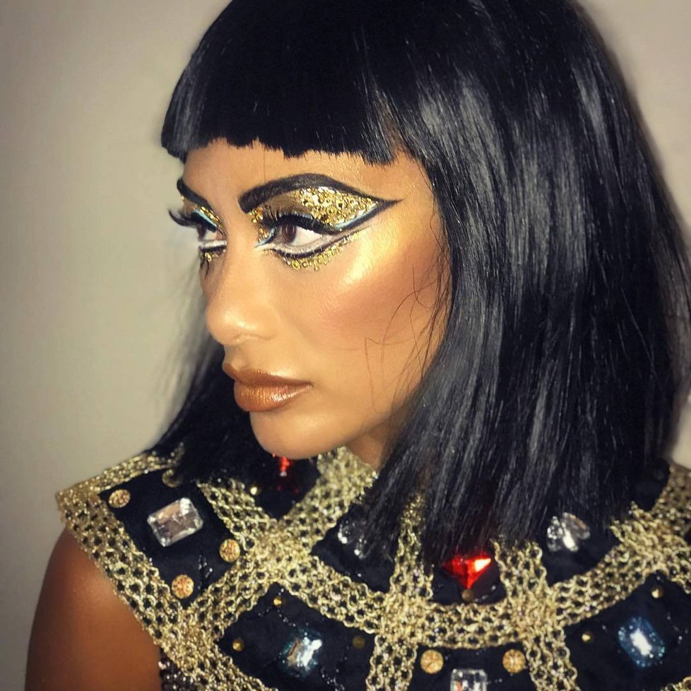 Nicole Scherzinger (39) se na Halloween převlékla za Kleopatru. Make-up má vážně povedený!