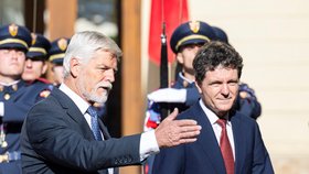 Rumunský prezident Nicusor Dan na návštěvě ČR, Petr Pavel