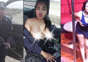 Sexy policistka se svlékla v autě. O práci přišla, teď je z ní striptérka.