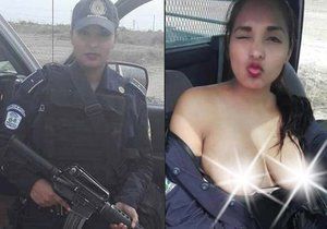 Sexy policistka Nidia García ukázala ňadra. Nejdřív přišla o práci a pak o manžela.