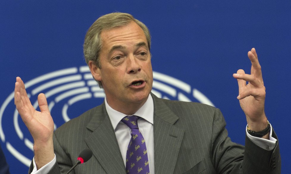 Euroskeptik Nigel Farage, jeden ze „strůjců“ brexitu