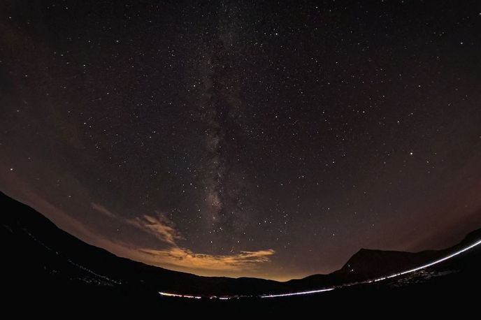Noční obloha v národním parku Teide Noční obloha v národním parku Teide