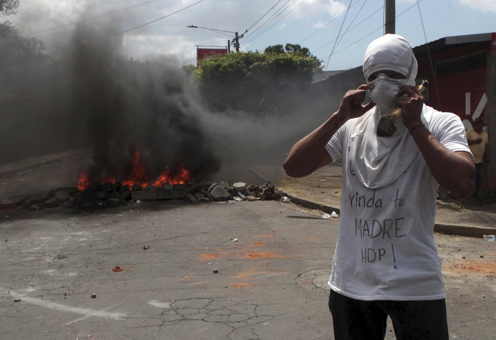 Násilné protesty v Nikarague
