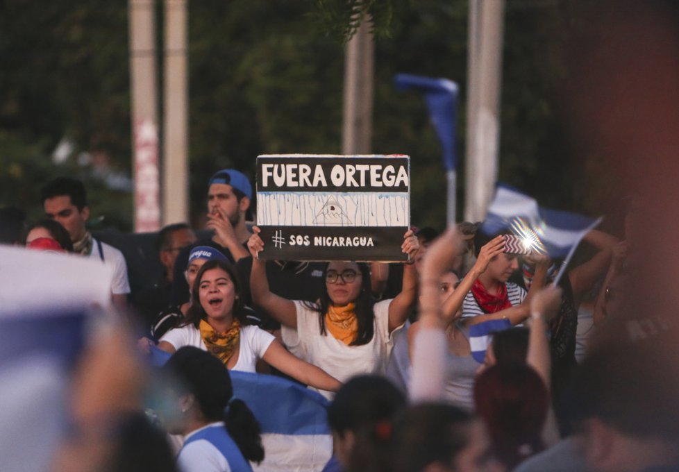 Protesty v Nikarague si vyžádaly desítky obětí.