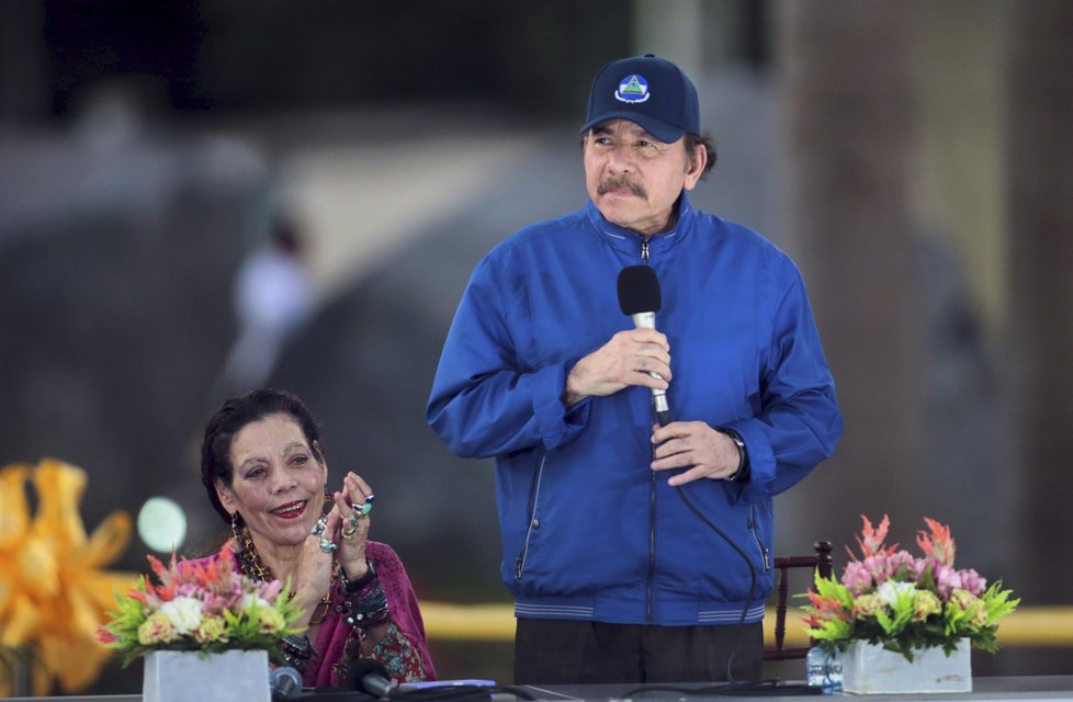 Nikaragujský prezident Daniel Ortega.