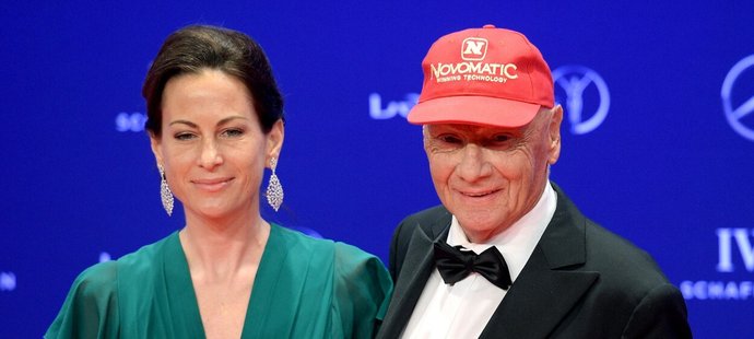 Niki Lauda se svou ženou Brigit