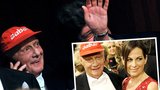 Bývalý pilot Formule 1 Niki Lauda dorazil na ples v kšiltovce!