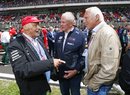 V roce 2018 se před Velkou cenou Rakouska sešli (zleva) Niki Lauda, Helmut Marko a šéf imperia Red Bull Dietrich Mateschitz