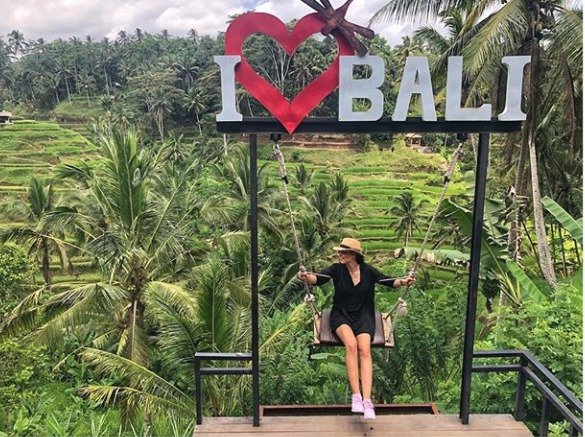 Nikol Buranská je na Bali.