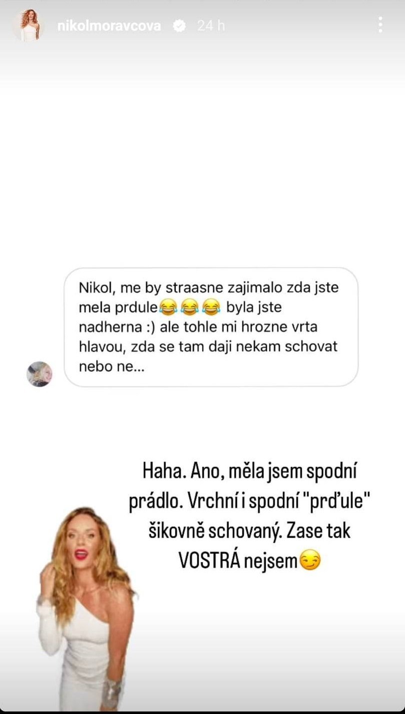 ...i otázce, zda měla spodní prádlo