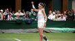 Nikola Bartůňková slaví postup do finále Wimbledonu juniorek