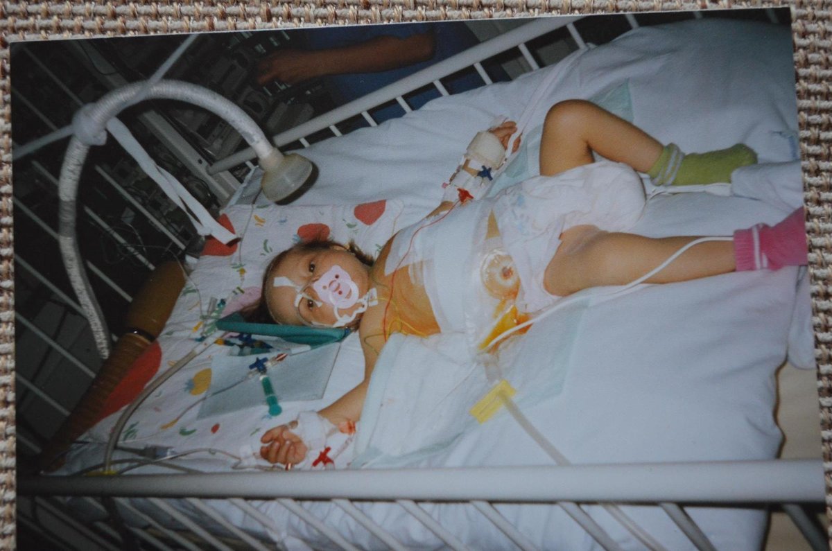 Květen 1998. Den po transplantaci v nemocnici v Hamburku.