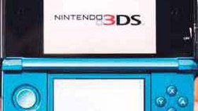 Nintendo 3DS se svými dvěma displeji. Horní umožňuje 3D zobrazení.