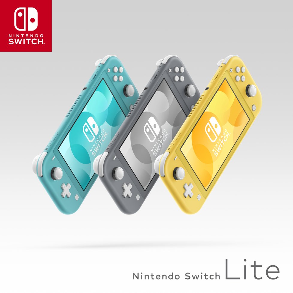 Nintendo Switch Lite bude k dostání ve třech barvách.