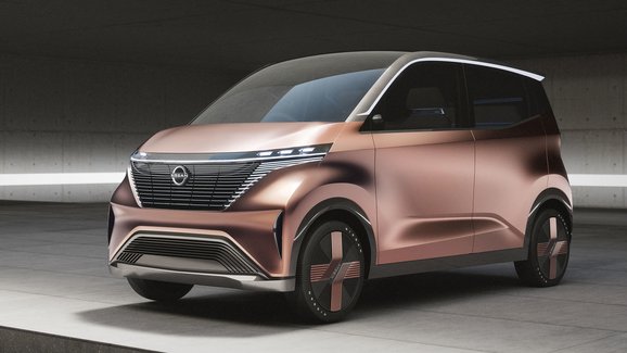 Nissan koncept IMk: Praktický elektromobil do města se vrací k přední lavici