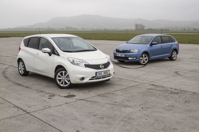 Nissan Note 1.5 dCi vs. Škoda Rapid Spaceback 1.6 TDI