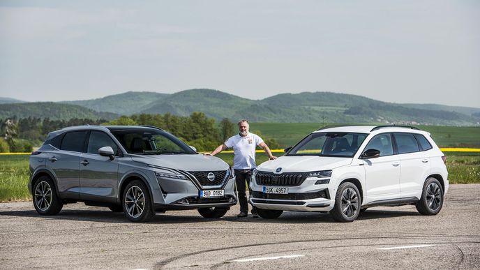 Nissan Qashqai 1.3 DIG-T 4WD X-Tronic vs. Škoda Karoq 2.0 TSI DSG 4x4 Nissan Qashqai 1.3 DIG-T 4WD X-Tronic vs. Škoda Karoq 2.0 TSI DSG 4x4
